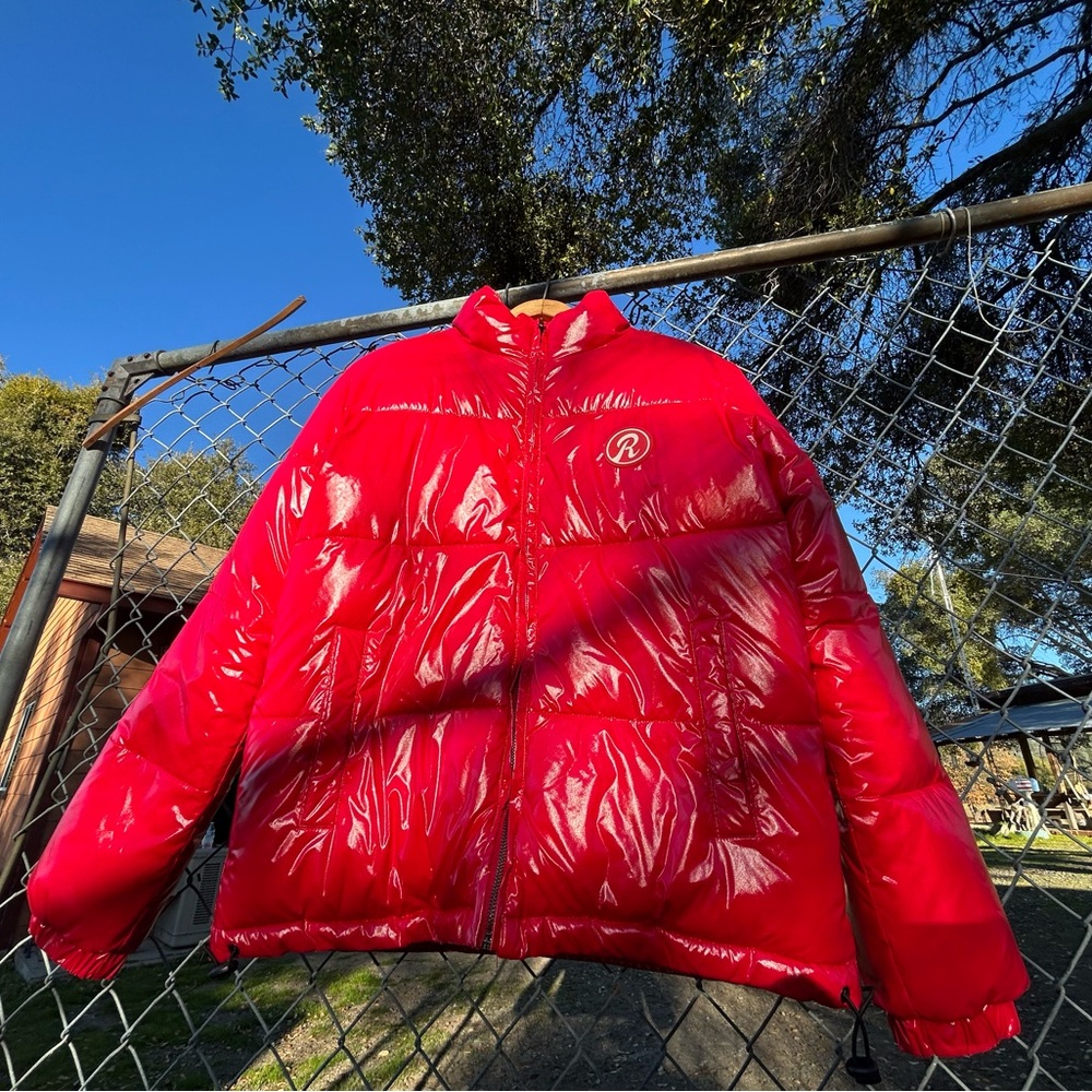 Runtz Reversible Red Puffer Jacket - Picture 2 of 7